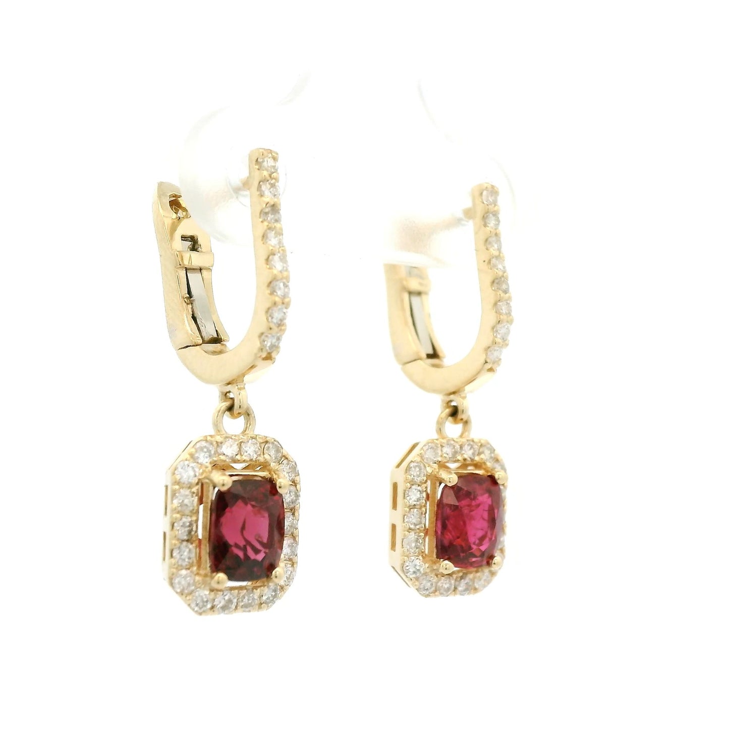 Spinel & Diamond Dangles