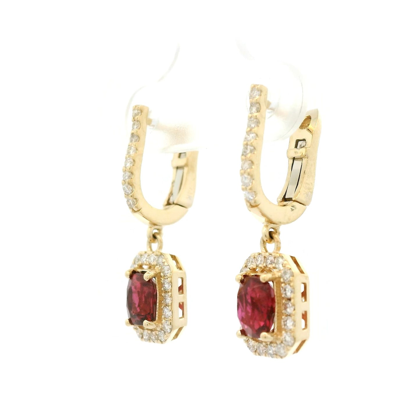 Spinel & Diamond Dangles