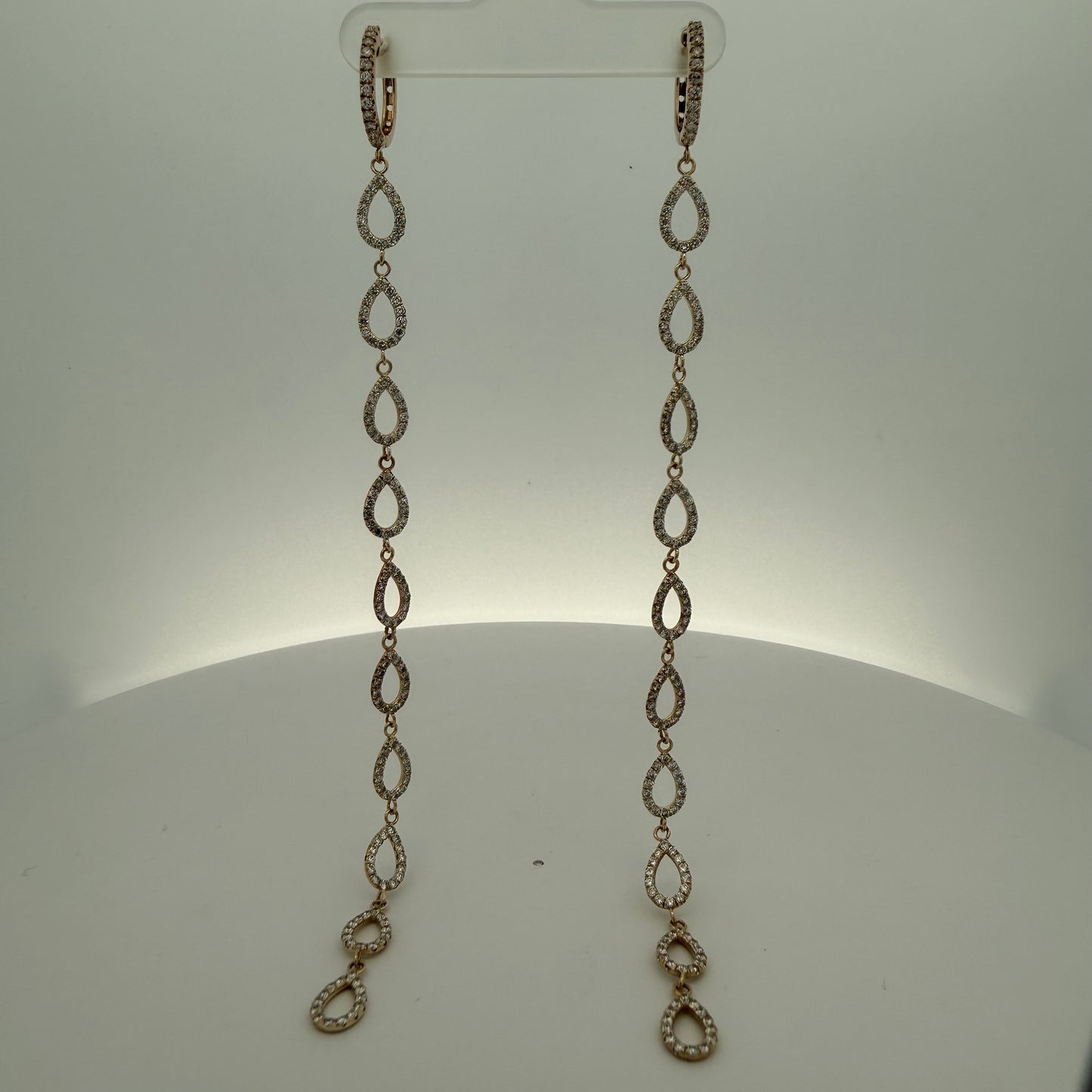 Custom 10 Teardrop Diamond Dangles