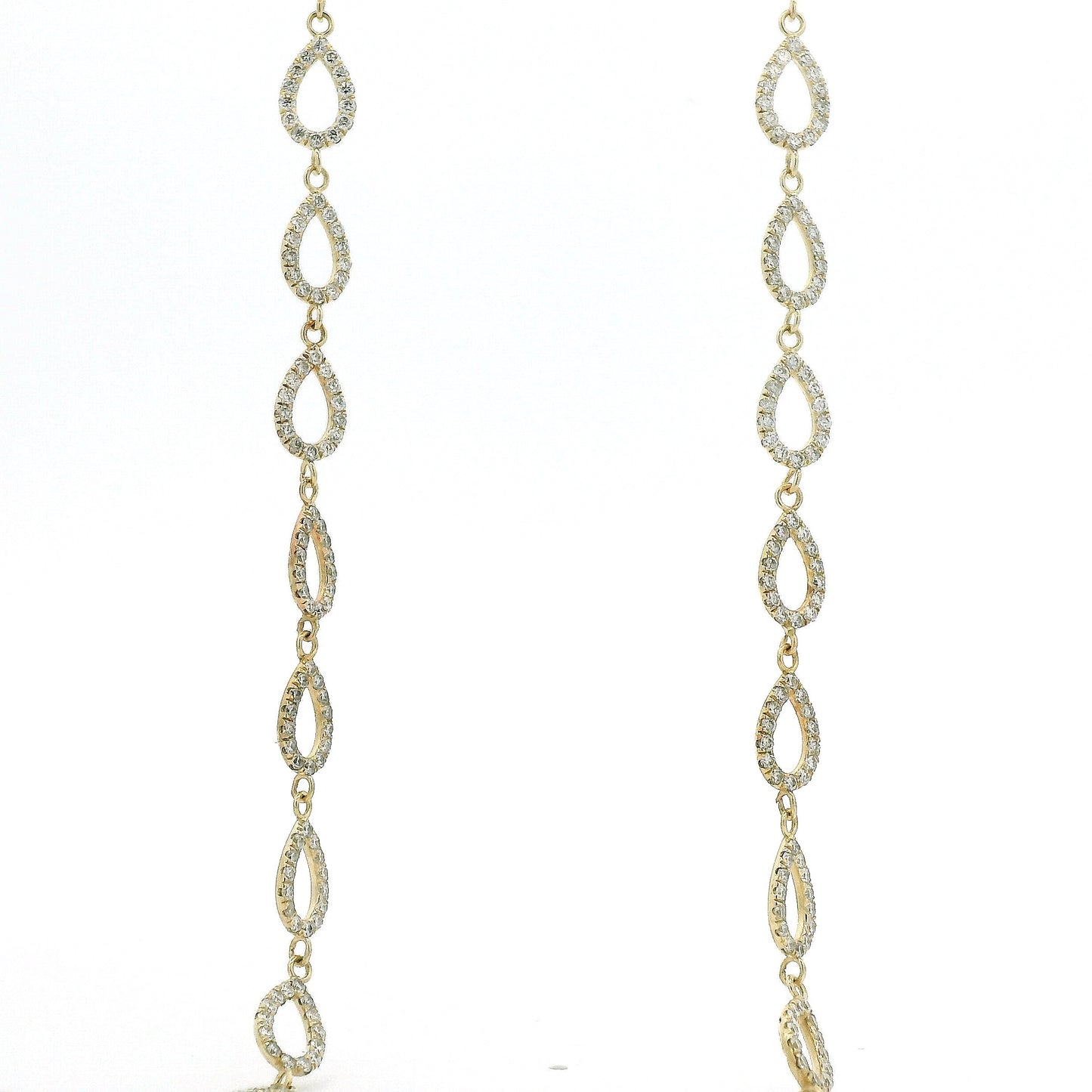 Custom 10 Teardrop Diamond Dangles