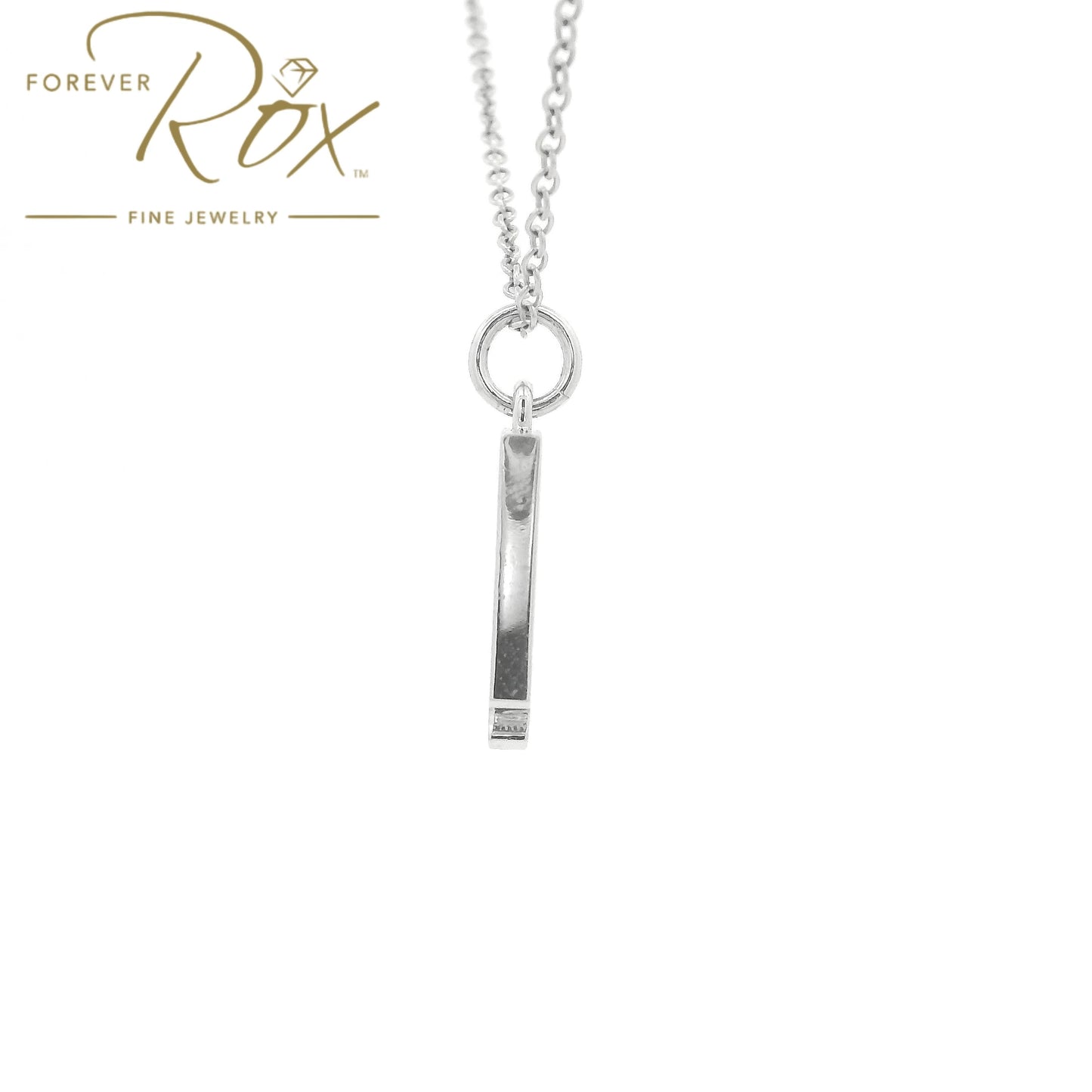 A White GoldNevada Outline Pendant with diamonds all the way around at Forever Rox Fine Jewelry, Lake Tahoes Best Jewelry Store

