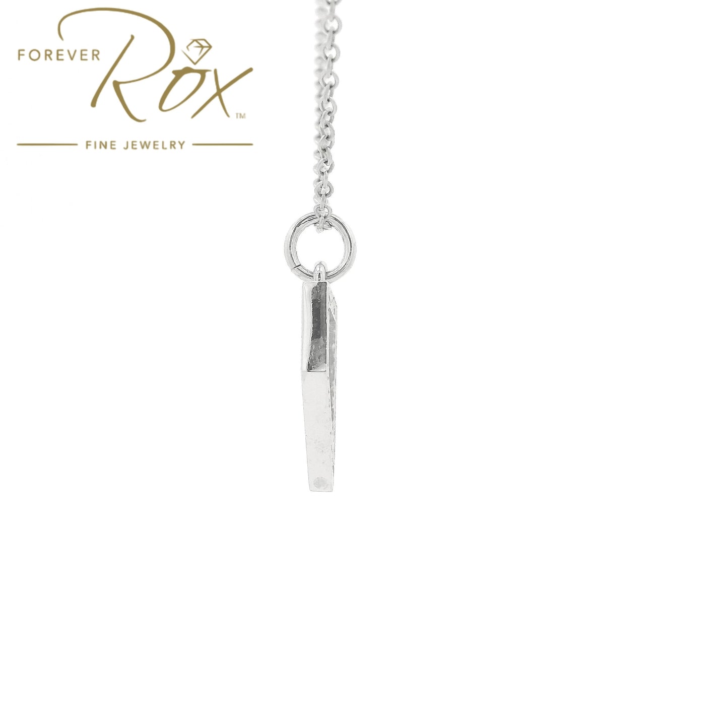 A White GoldNevada Outline Pendant with diamonds all the way around at Forever Rox Fine Jewelry, Lake Tahoes Best Jewelry Store
