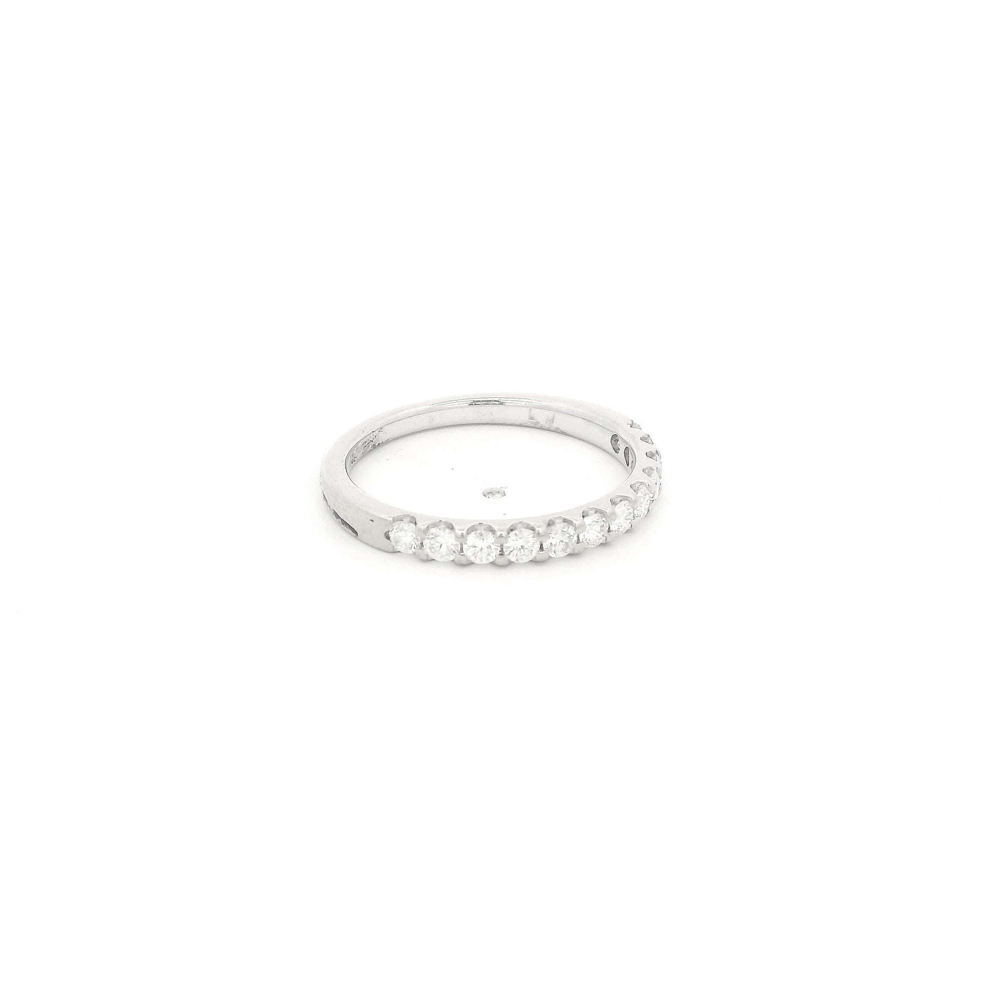 A White Gold Half Eternity Band with natural Diamonds at Forever Rox Fine Jewelry, Lake Tahoes Best Jewelry Store