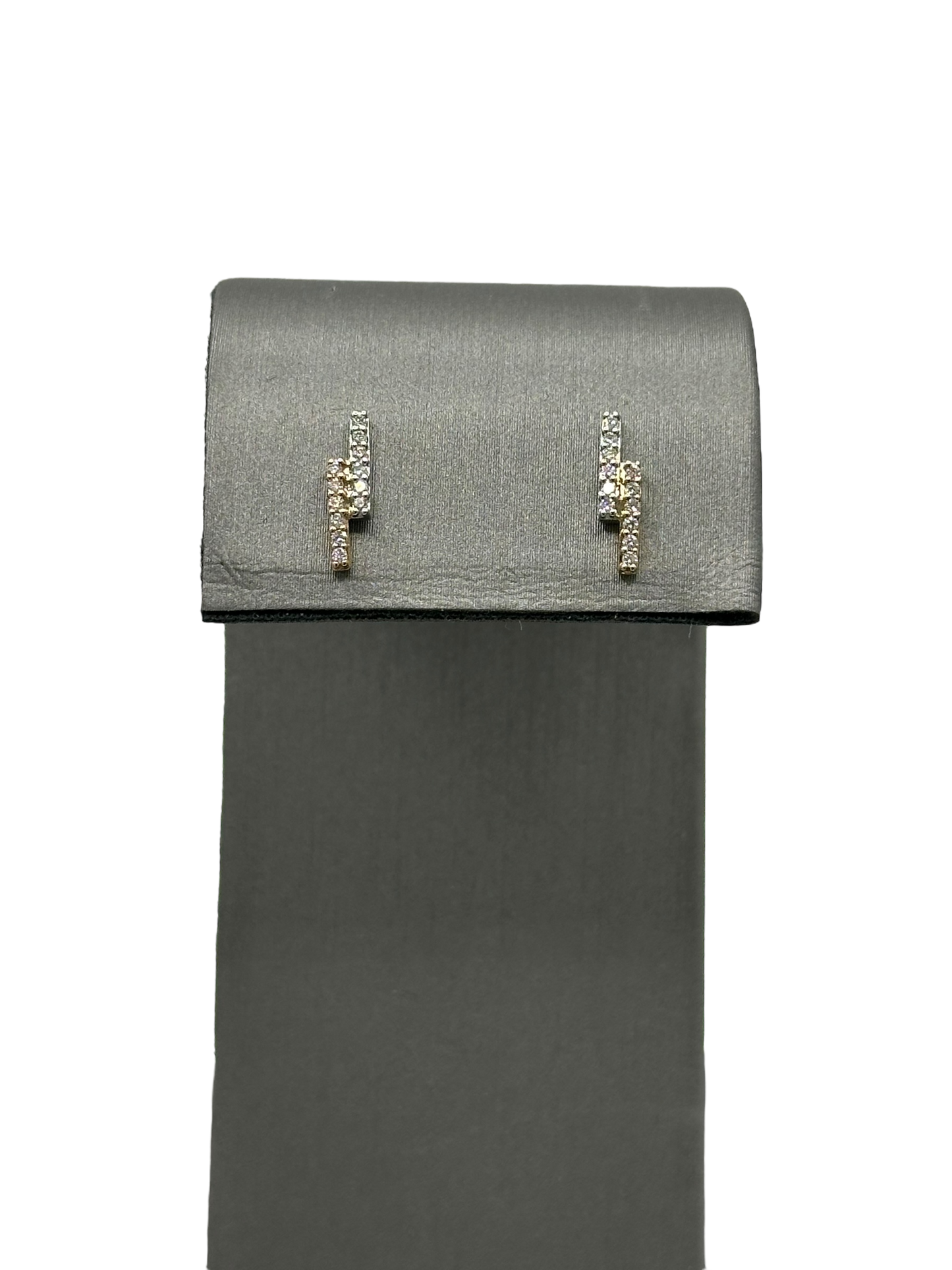 Two Stacked Rectangle Diamond Studs