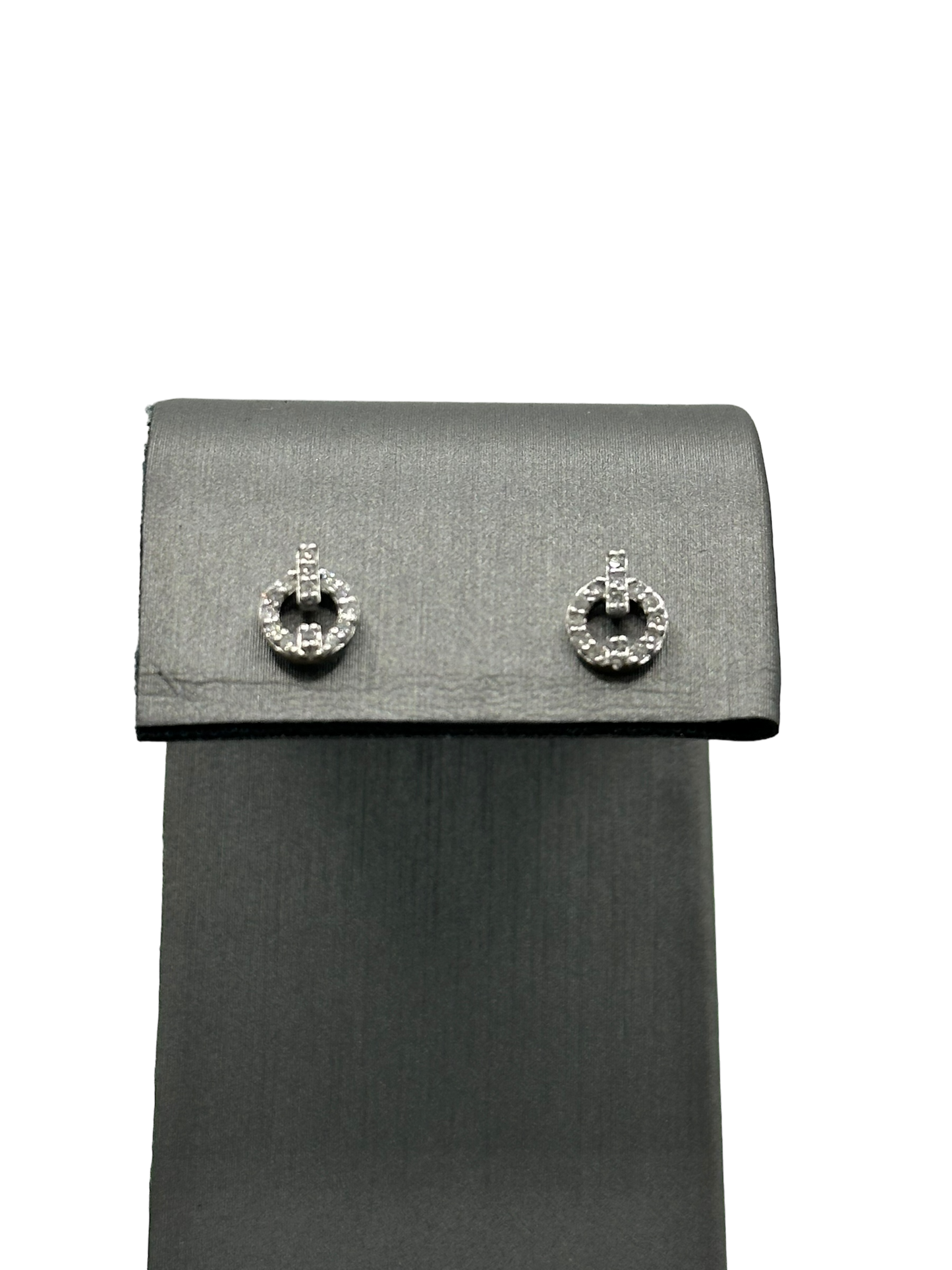 Power Button Style Diamond Studs