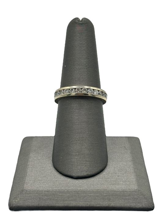 Channel Set Round Diamond Eternity Band