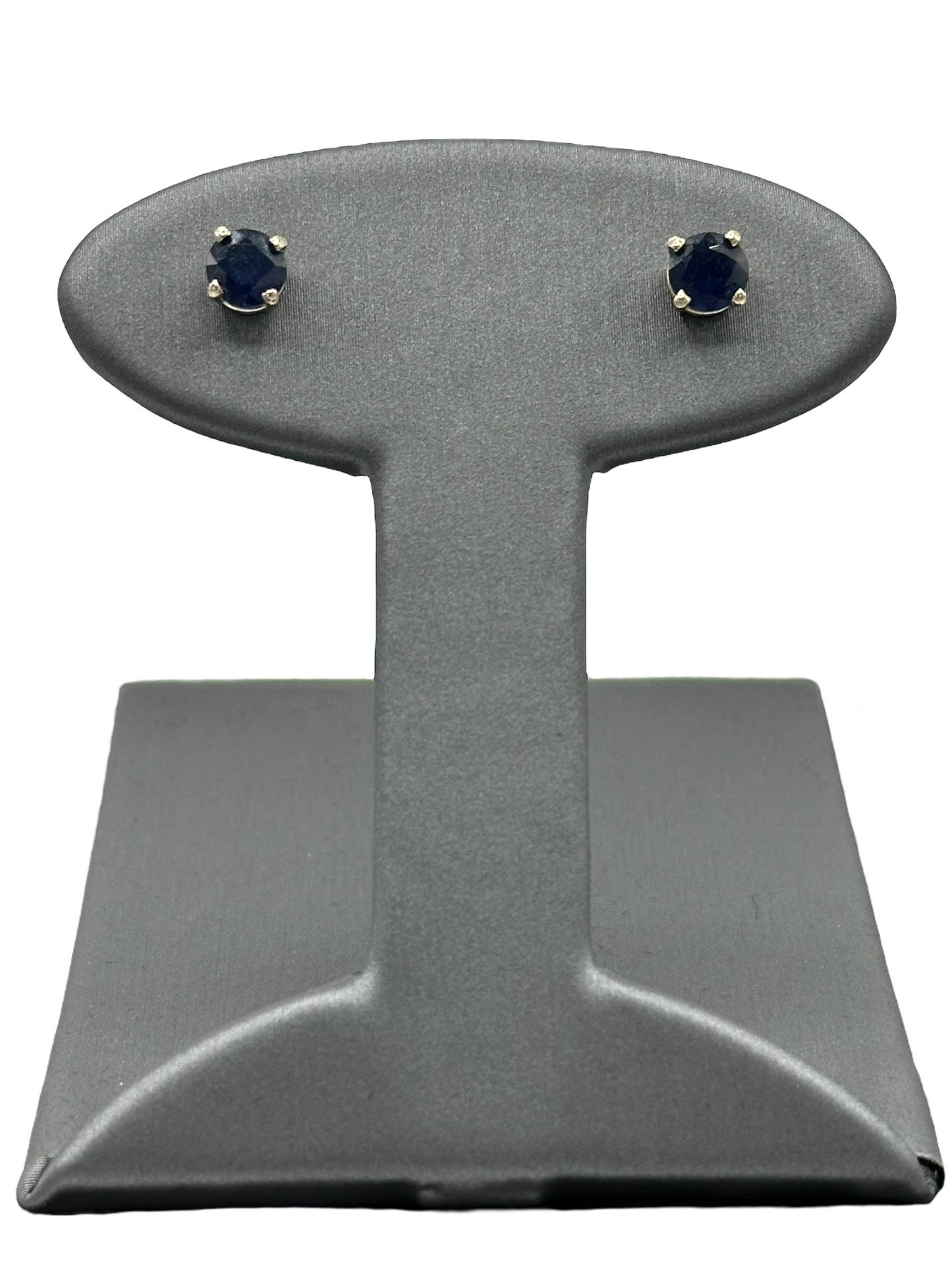 Dark Blue Sapphire Studs