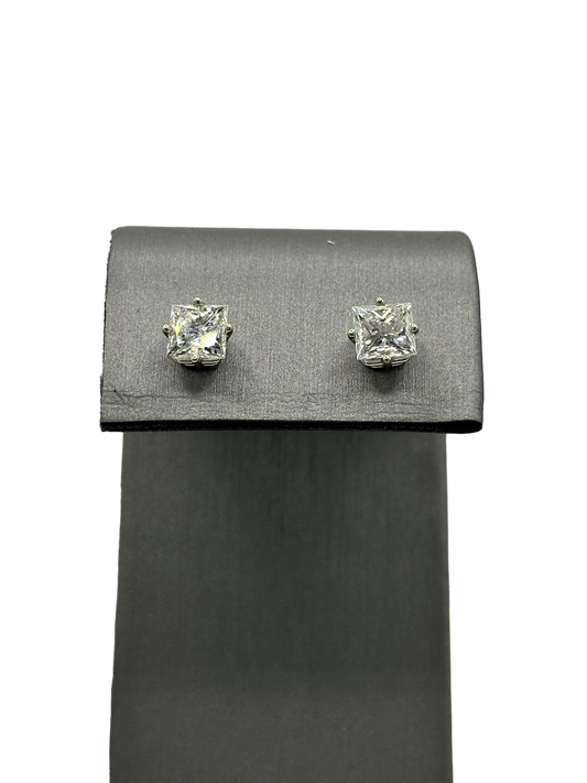 Princess Cut Diamond Studs