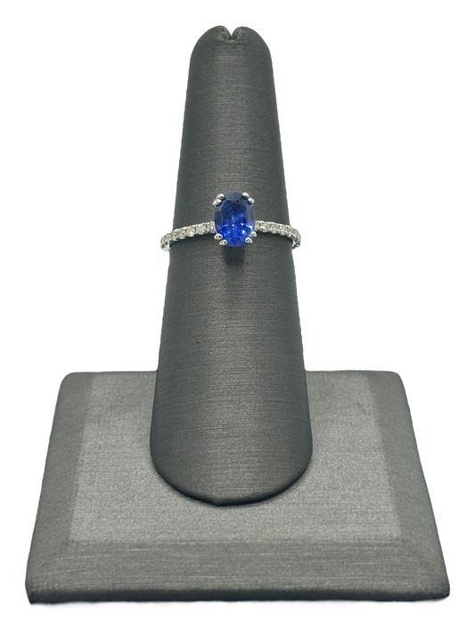 Oval Sapphire & Diamond Ring