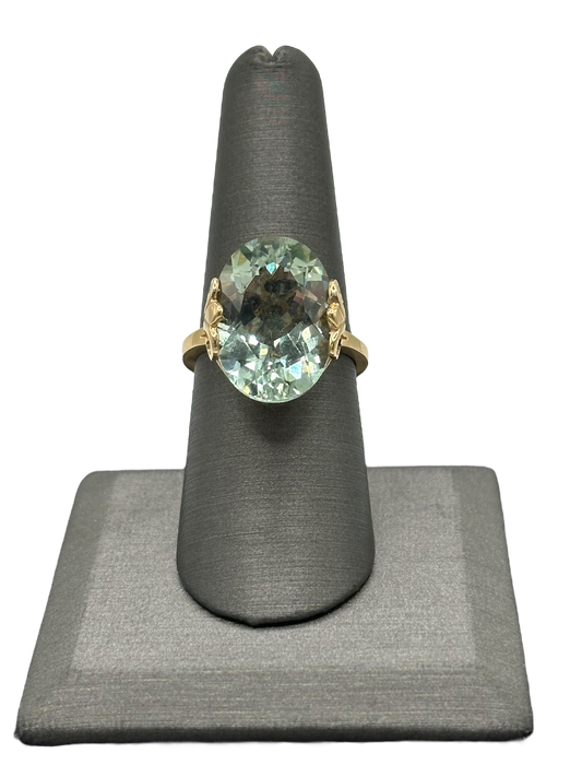 Green Amethyst Ring