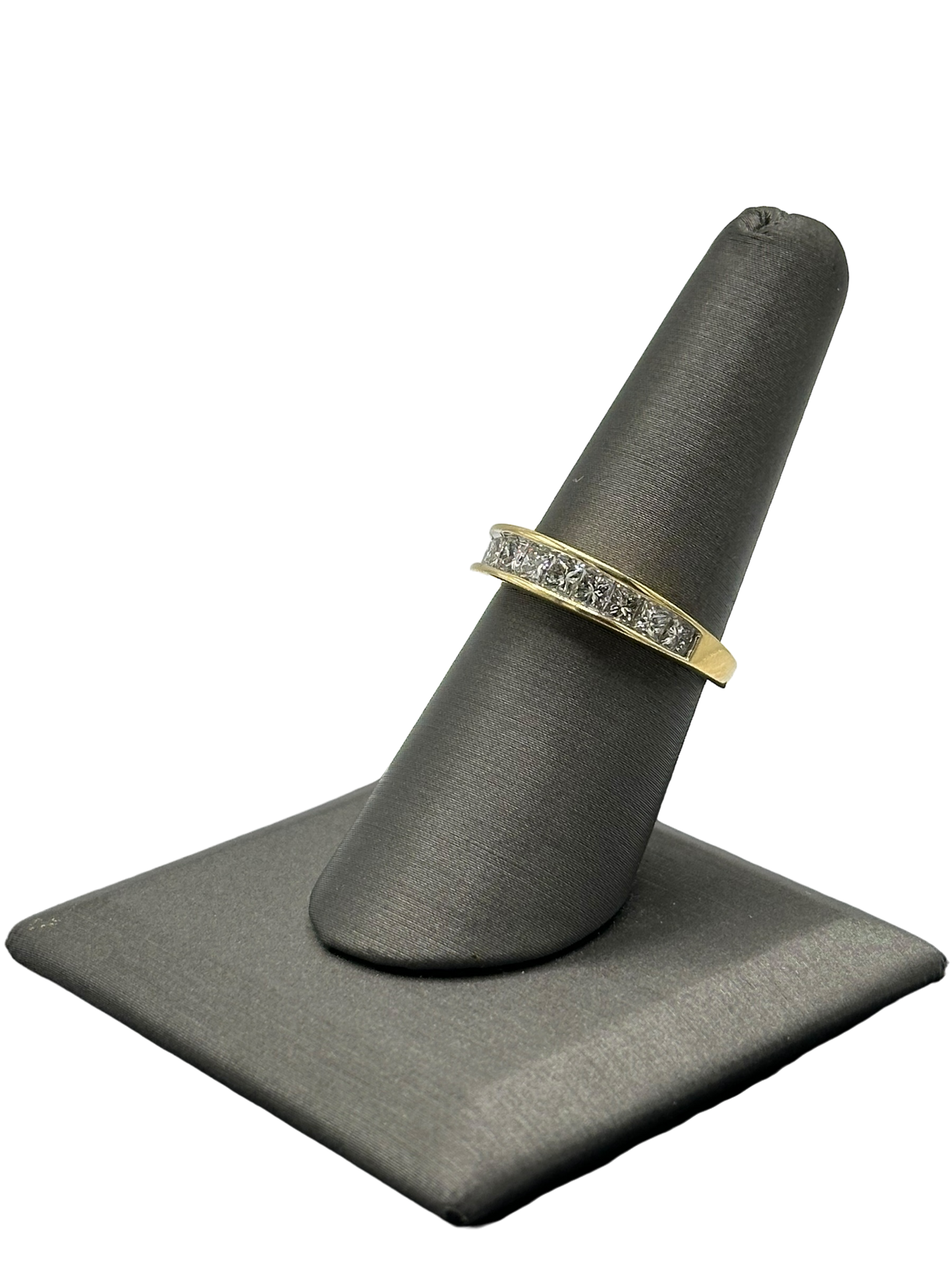 Half Eternity Princess Cut Diamond Band