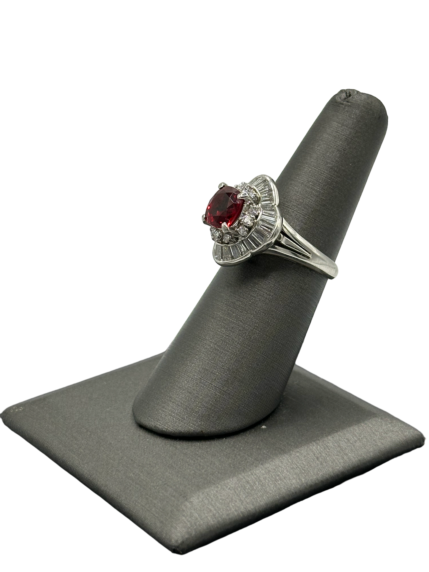 Burma Spinel & Diamond Ring