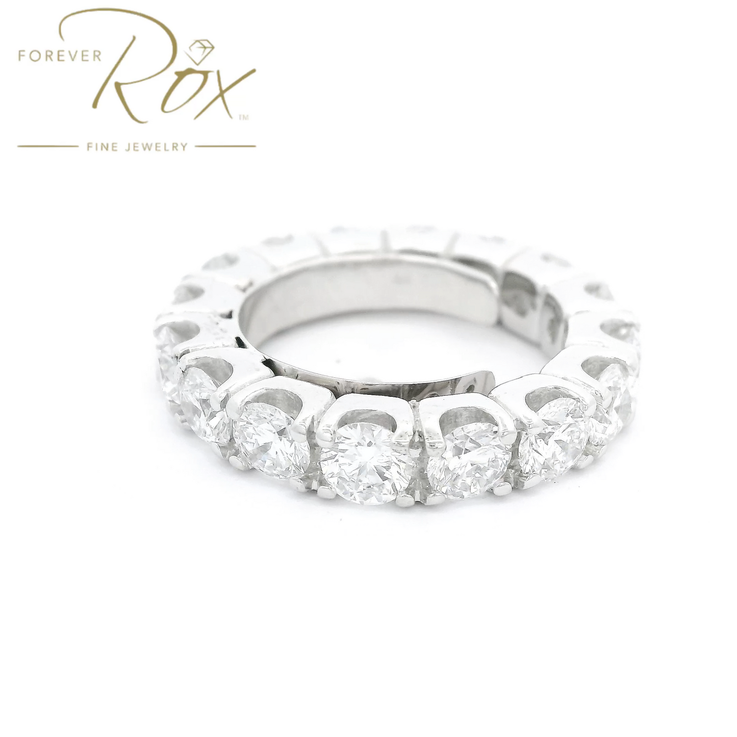 Custom Diamond Eternity Band With Sizing Butterfly