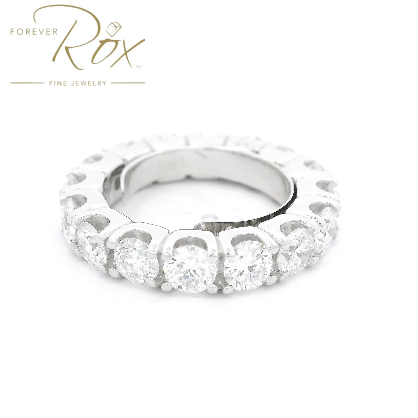 Custom Diamond Eternity Band With Sizing Butterfly