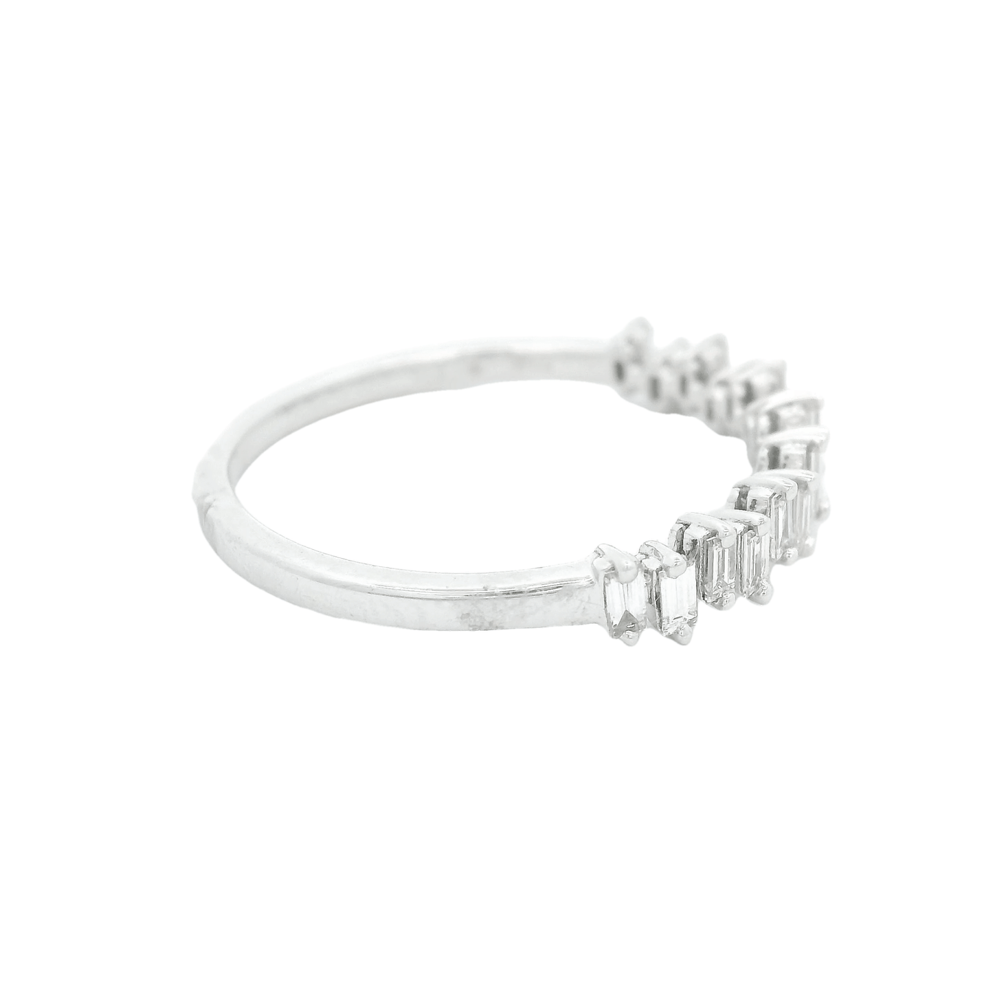 Alternating Baguette Diamond Band - Forever Rox