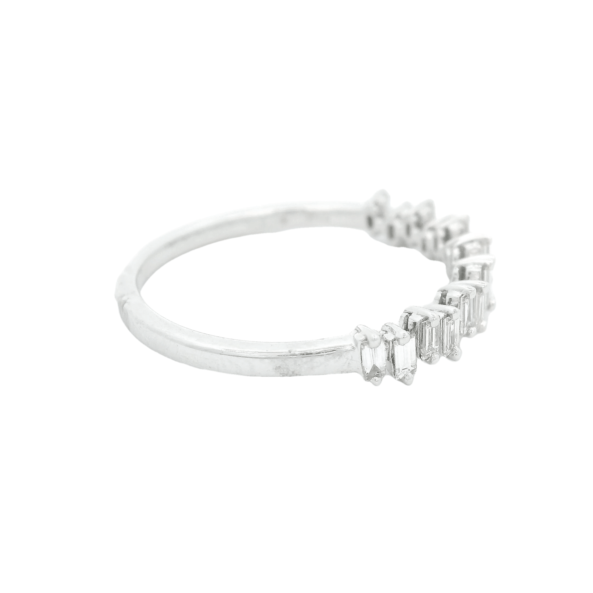 Alternating Baguette Diamond Band - Forever Rox