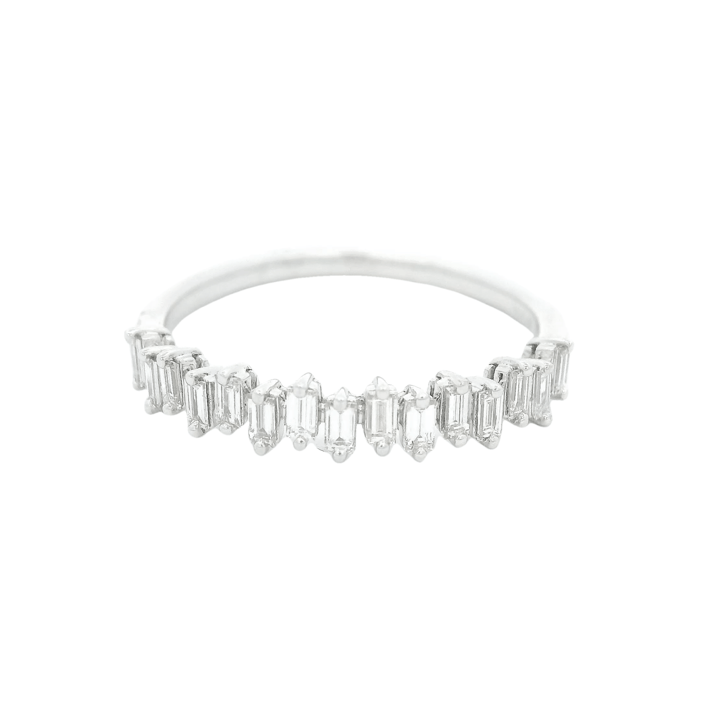 Alternating Baguette Diamond Band - Forever Rox