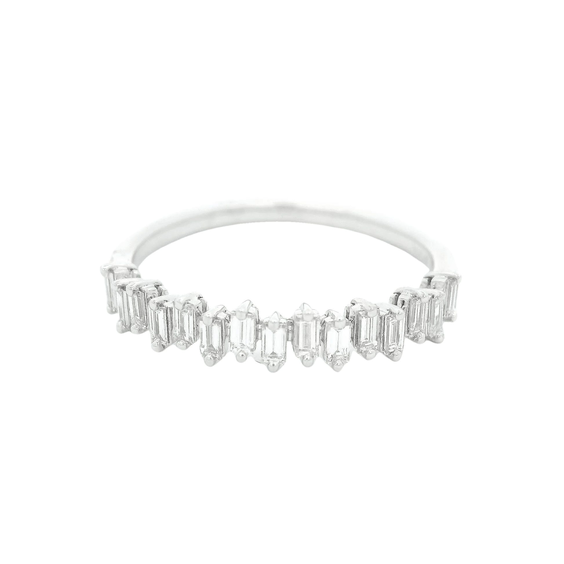 Alternating Baguette Diamond Band - Forever Rox