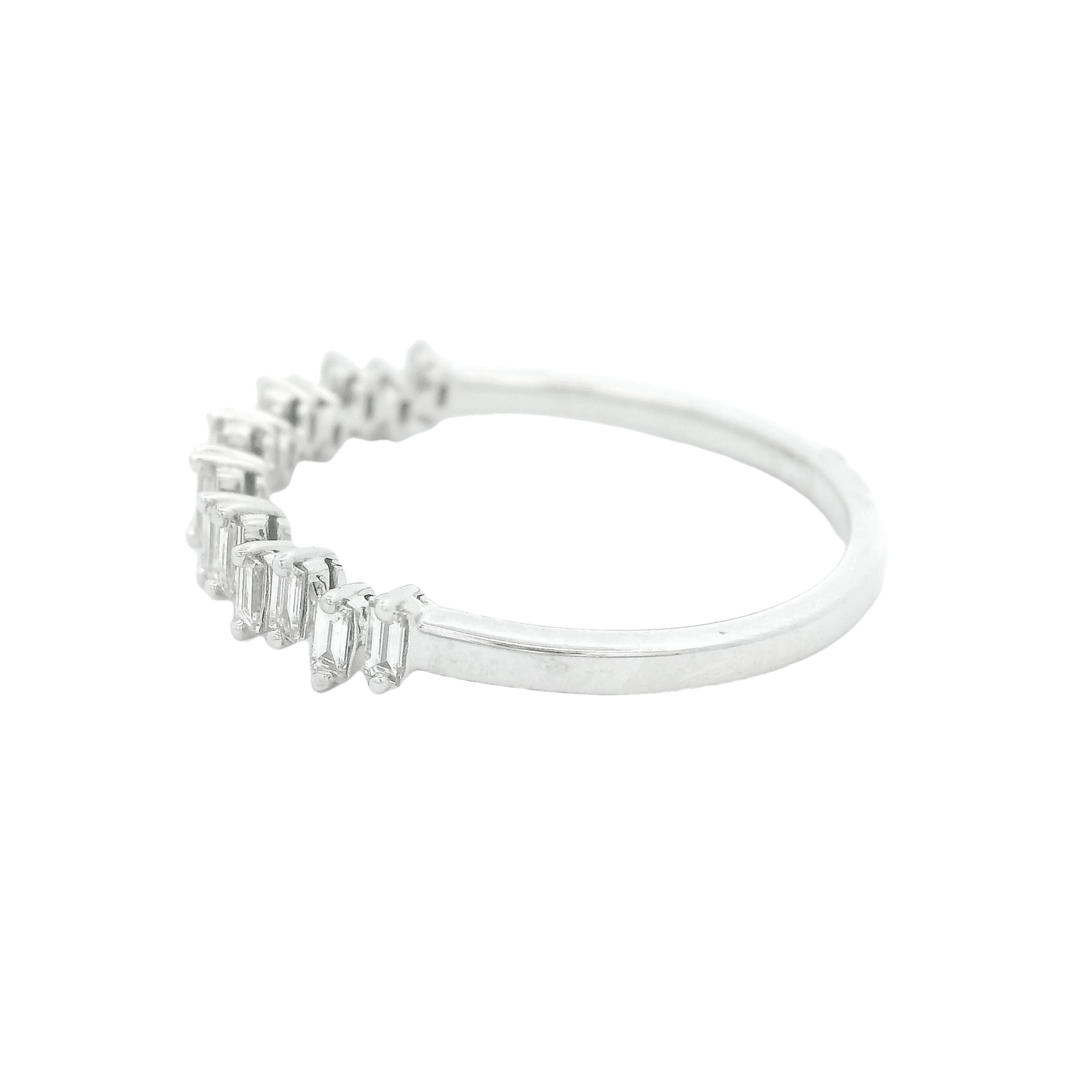 Alternating Baguette Diamond Band - Forever Rox
