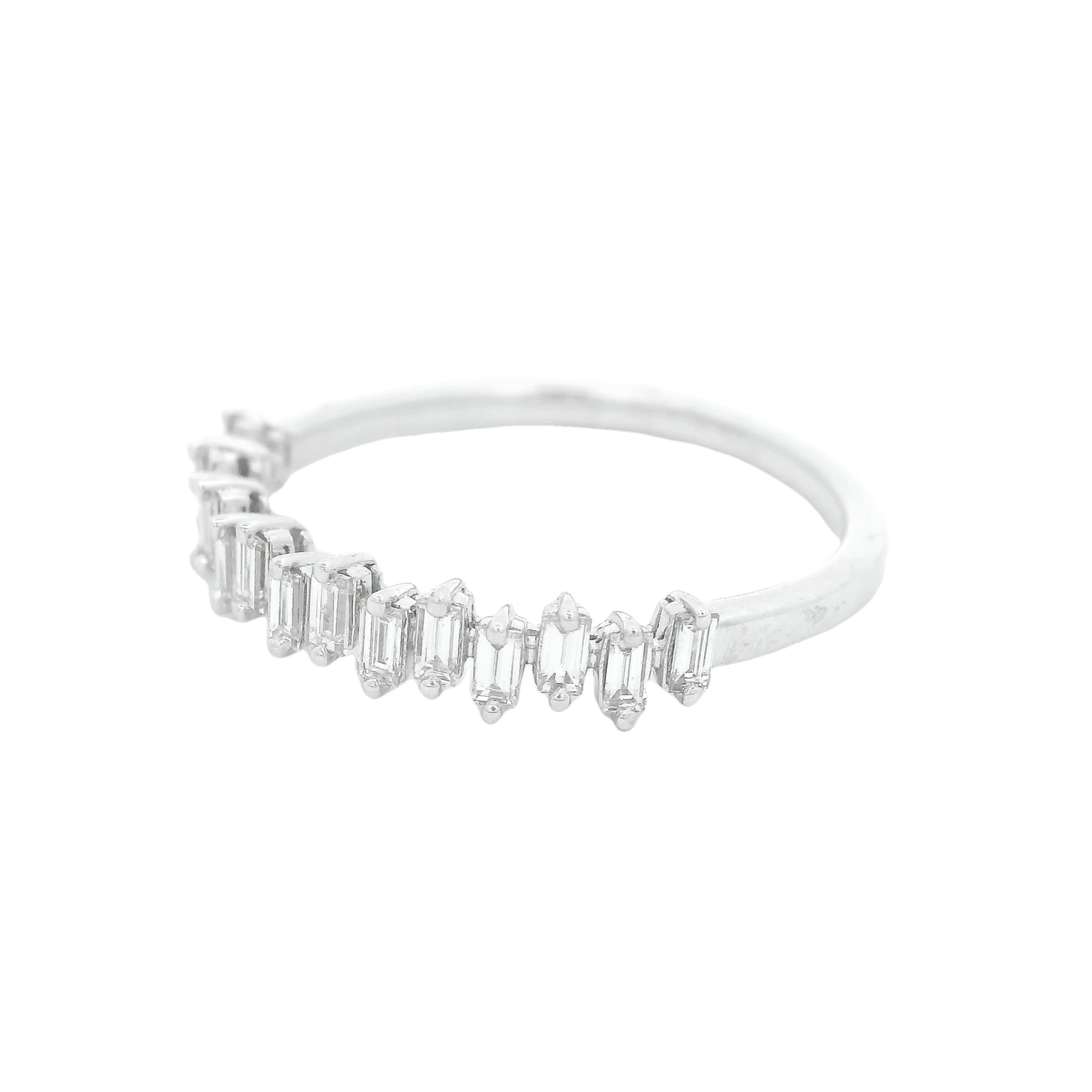 Alternating Baguette Diamond Band - Forever Rox