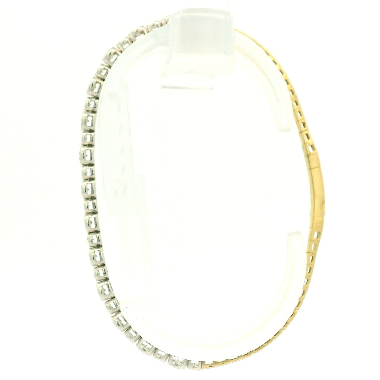 Alternating SIze Bezel Set Diamond Flex Bangle - Forever Rox Fine Jewelry