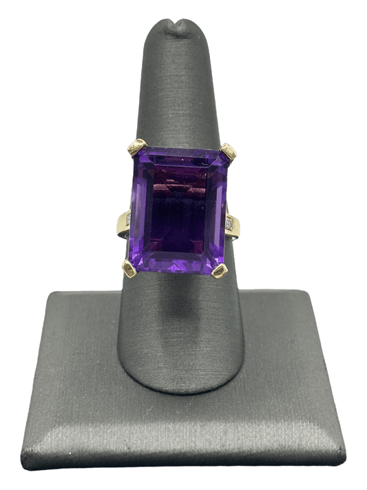 Amethyst & Diamond RIng - Forever Rox