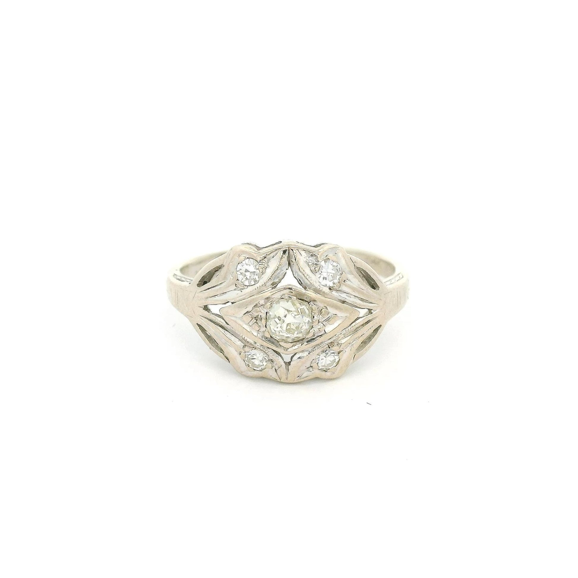 Antique Old Mine Cut Diamond Ring - Forever Rox