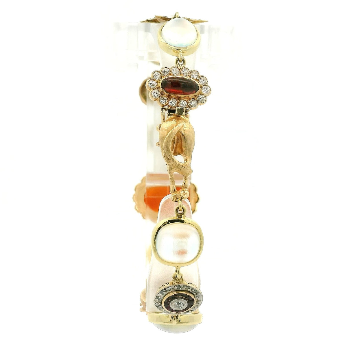 Antique Vintage Moon Stone Cameo Bracelet - Forever Rox Fine Jewelry