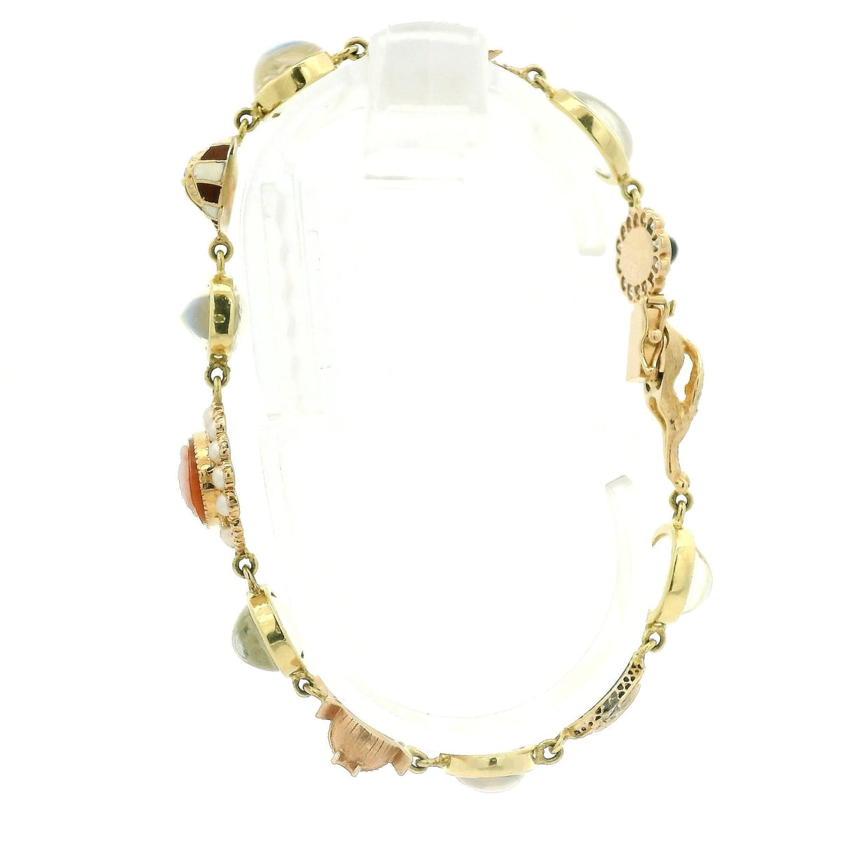 Antique Vintage Moon Stone Cameo Bracelet - Forever Rox Fine Jewelry