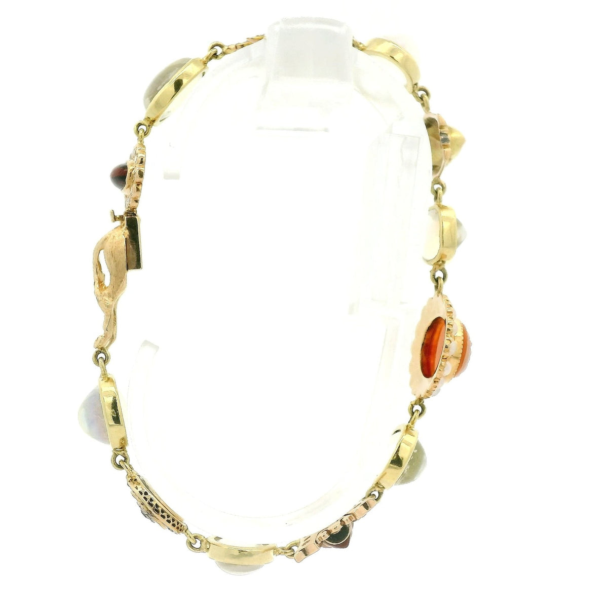 Antique Vintage Moon Stone Cameo Bracelet - Forever Rox Fine Jewelry