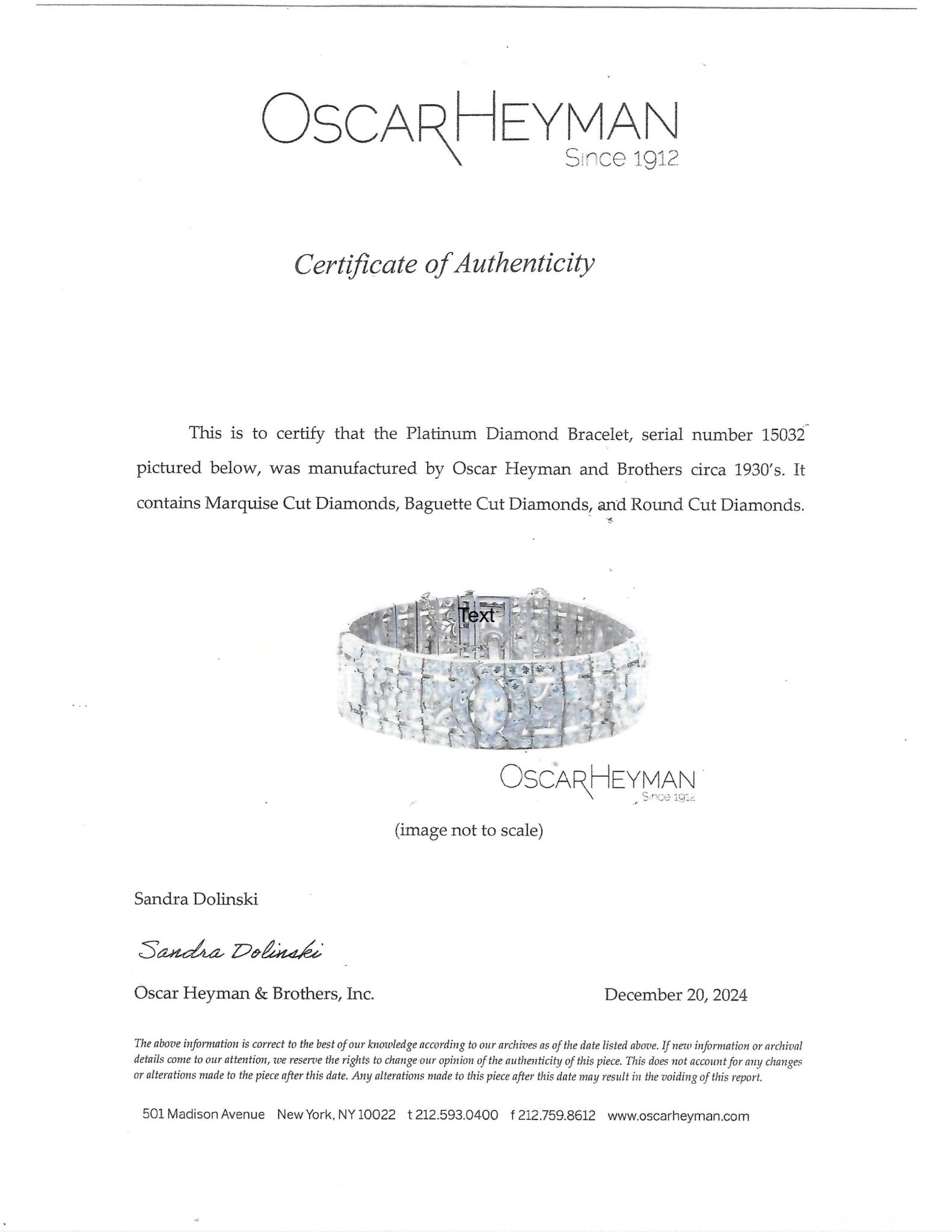 Art Deco Diamond Bracelet by Oscar Heyman, Platinum - Forever Rox