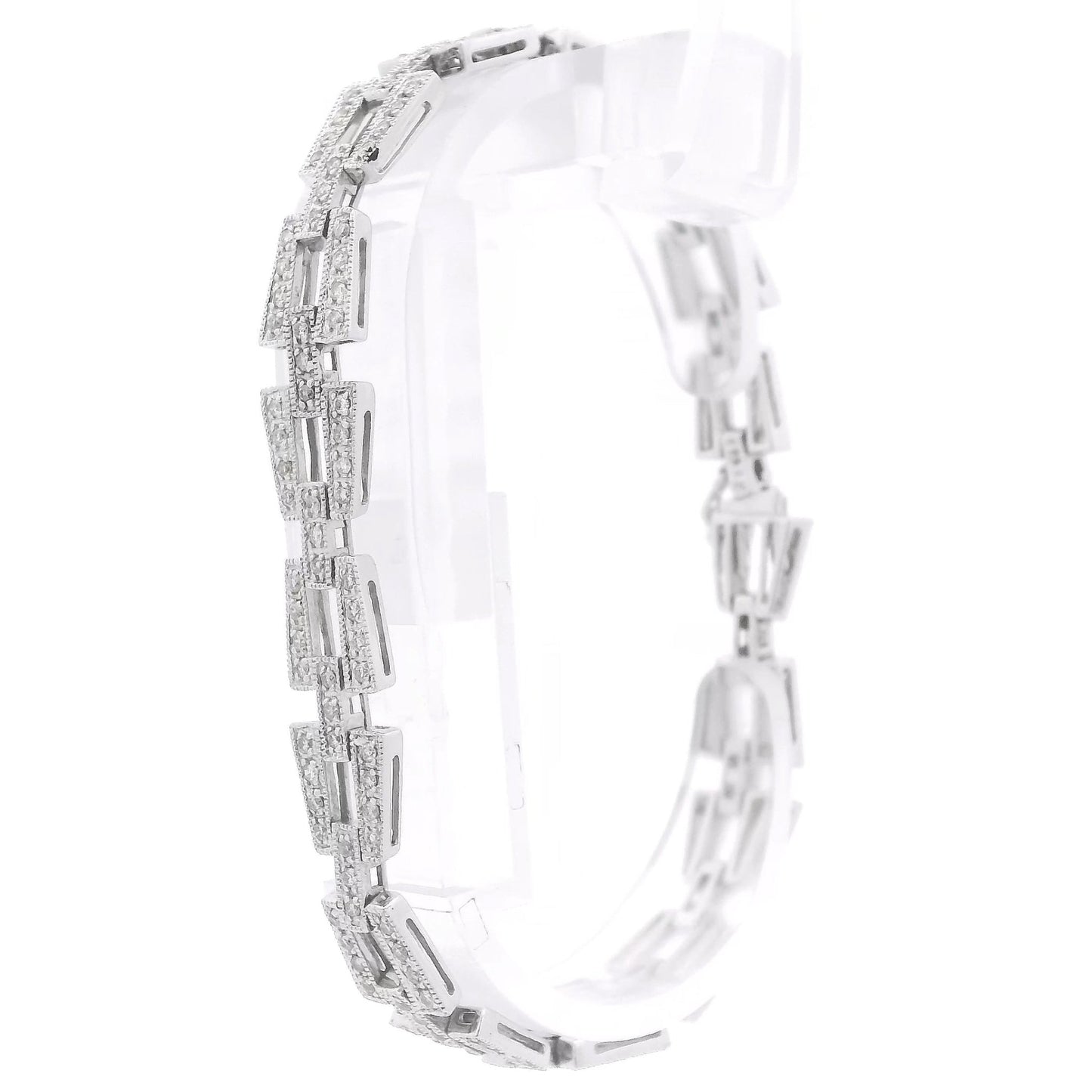 Asymetrical Diamond Bracelet - Forever Rox Fine Jewelry