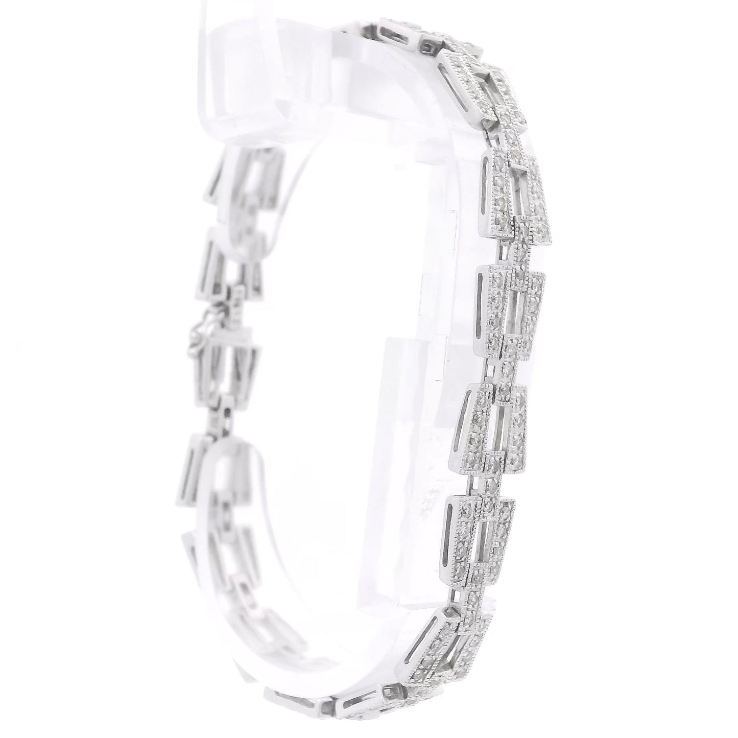 Asymetrical Diamond Bracelet - Forever Rox Fine Jewelry
