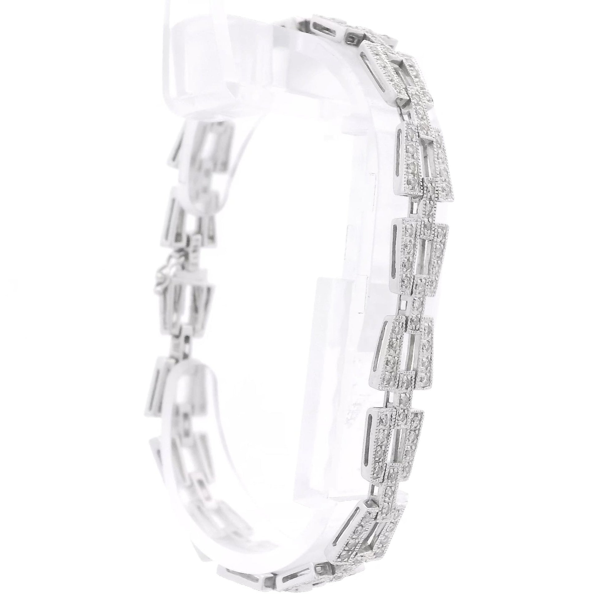 Asymetrical Diamond Bracelet - Forever Rox Fine Jewelry
