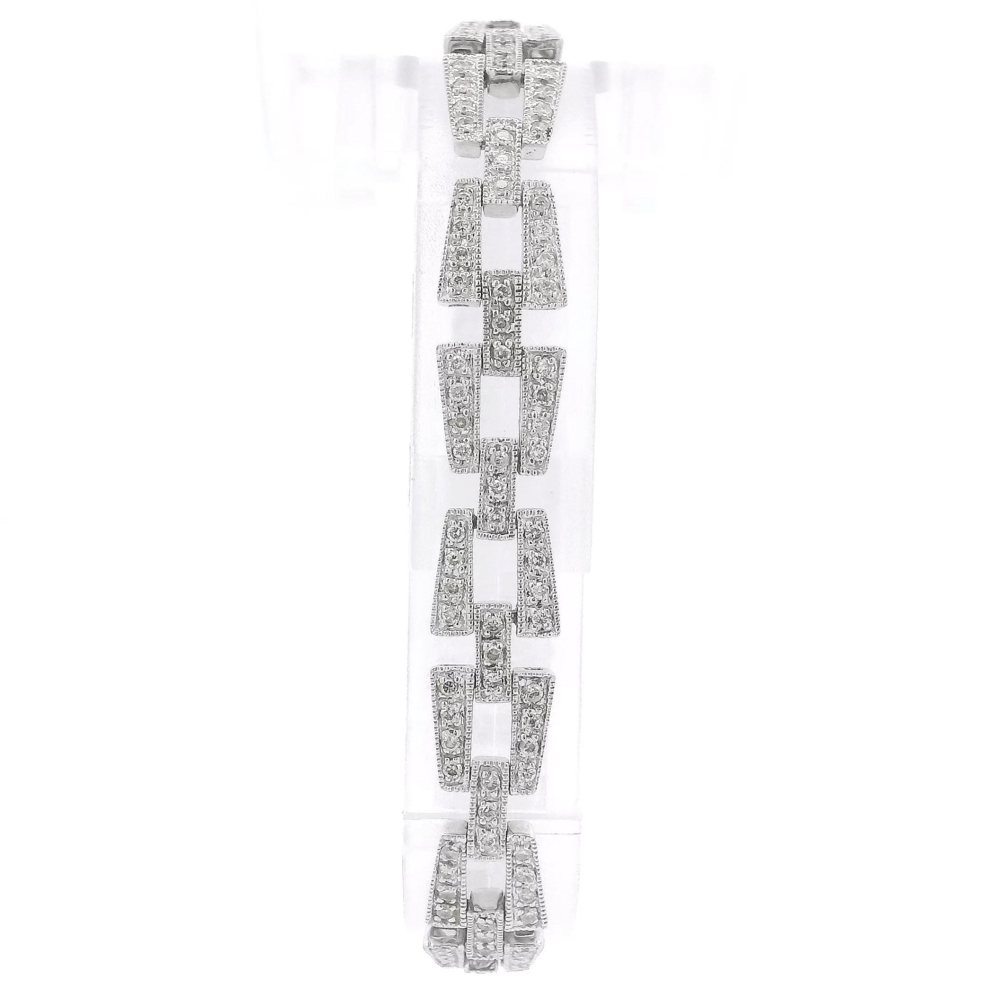 Asymetrical Diamond Bracelet - Forever Rox Fine Jewelry