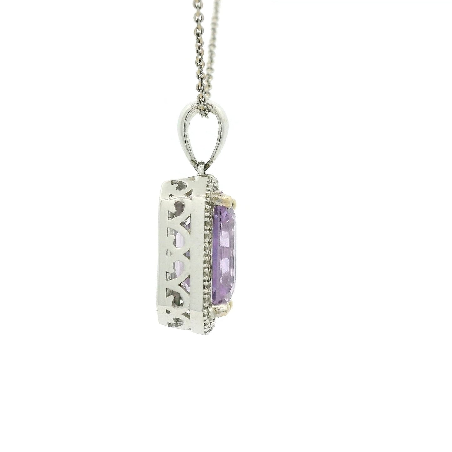 Baby Pink Sapphire & Diamond Pendant - Forever Rox