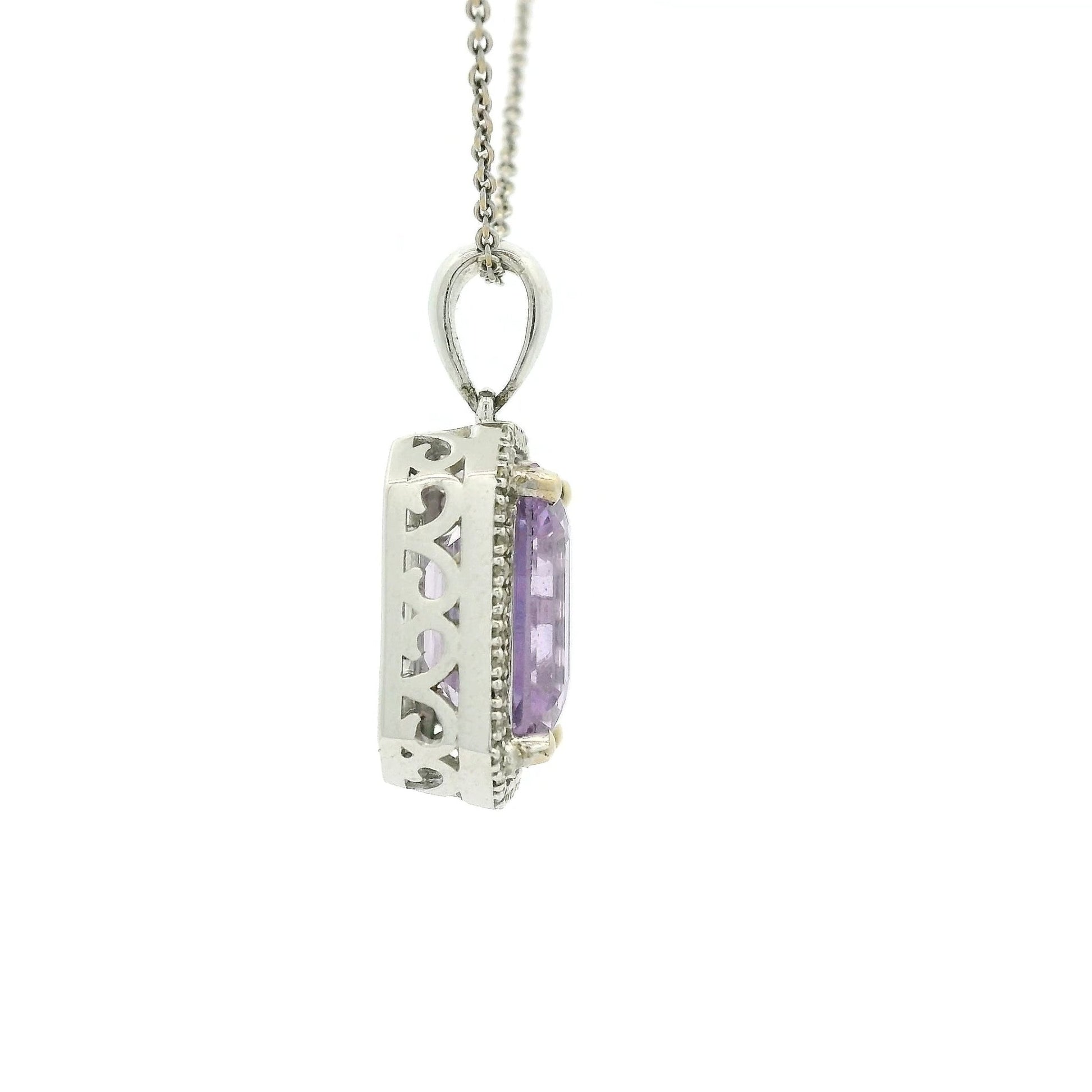 Baby Pink Sapphire & Diamond Pendant - Forever Rox