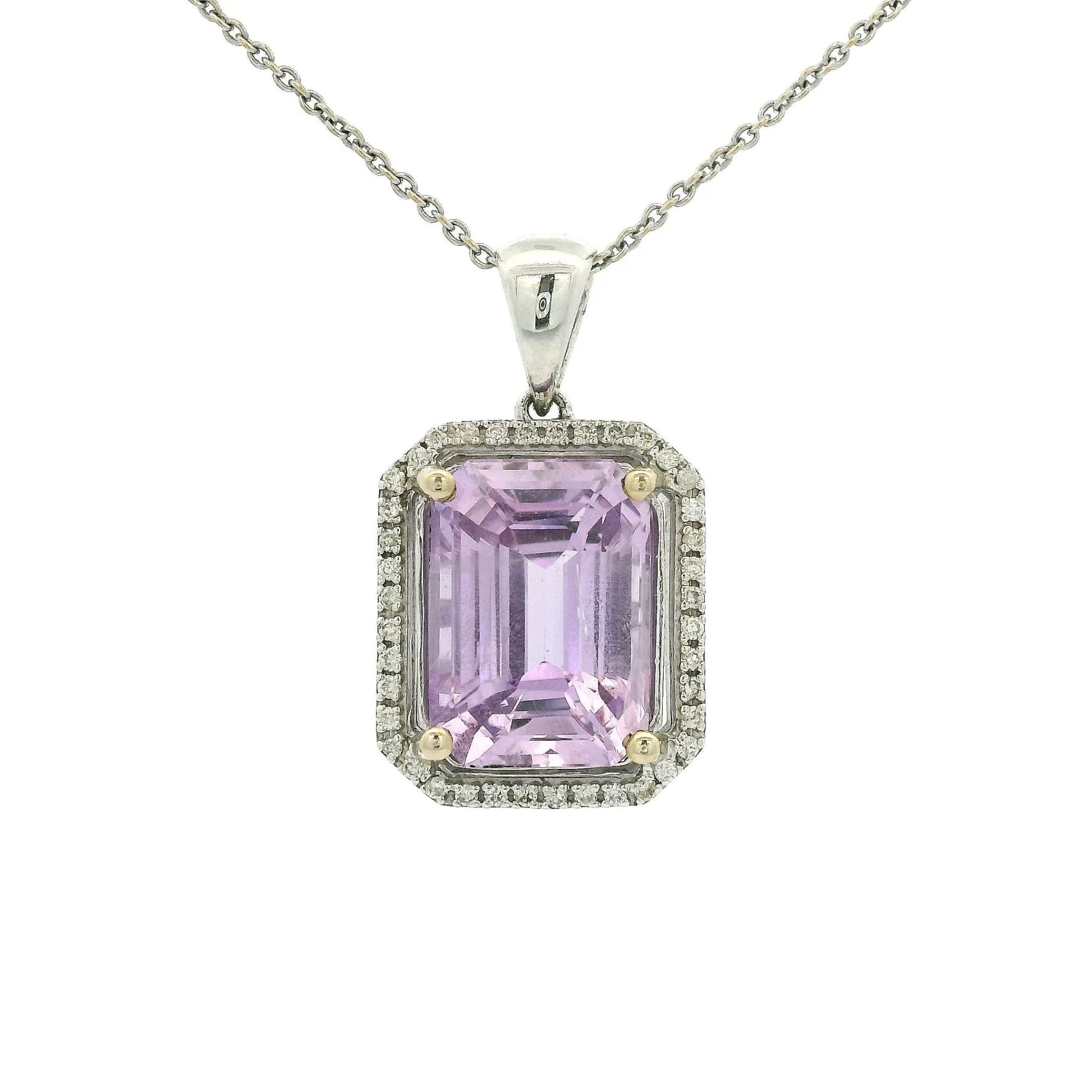 Baby Pink Sapphire & Diamond Pendant - Forever Rox