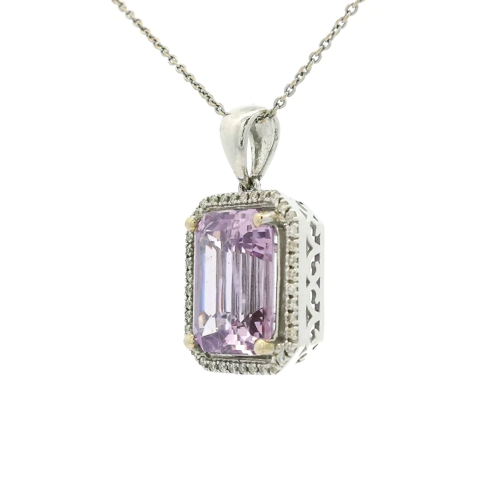 Baby Pink Sapphire & Diamond Pendant - Forever Rox
