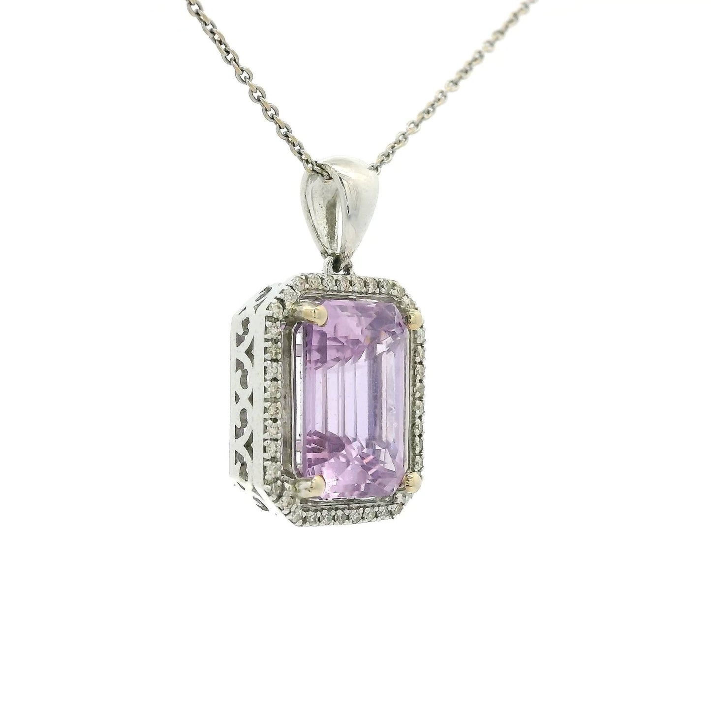 Baby Pink Sapphire & Diamond Pendant - Forever Rox