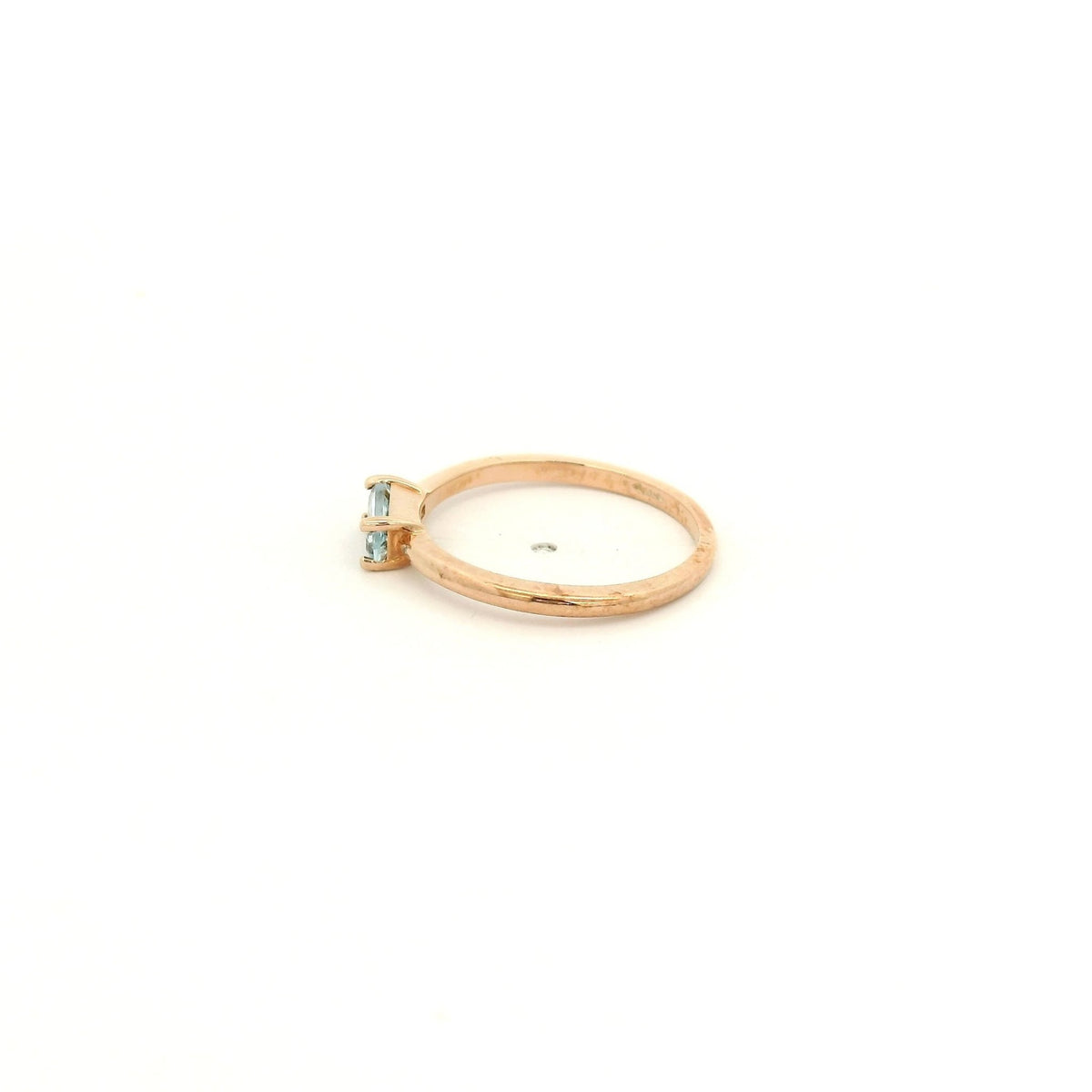 Baguette Blue Topaz Solitaire Ring - Forever Rox Fine Jewelry