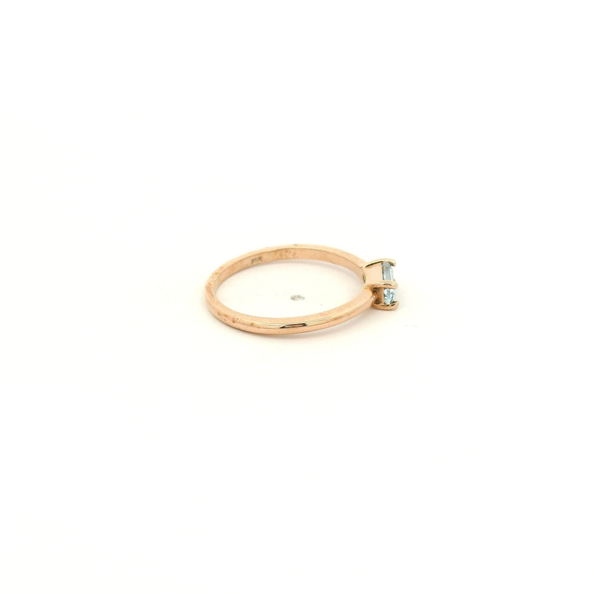 Baguette Blue Topaz Solitaire Ring - Forever Rox Fine Jewelry