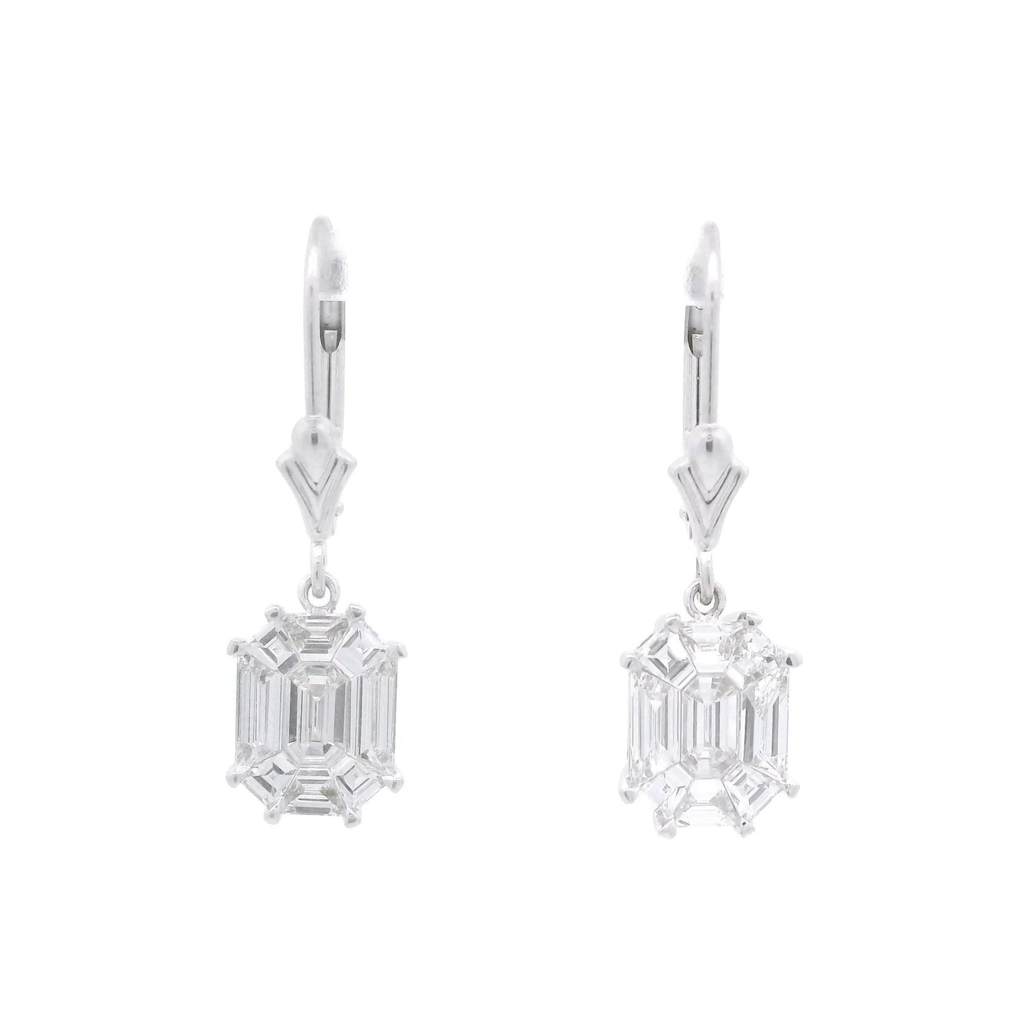 Baguette Diamond Dangles - Forever Rox