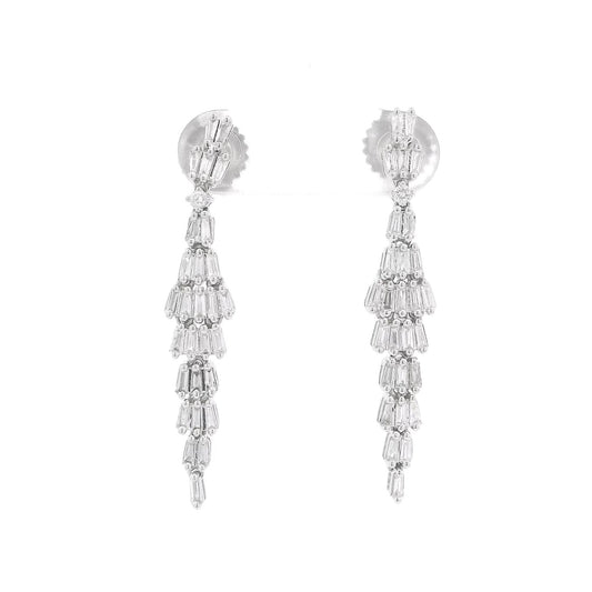 Baguette Diamond Dangles - Forever Rox
