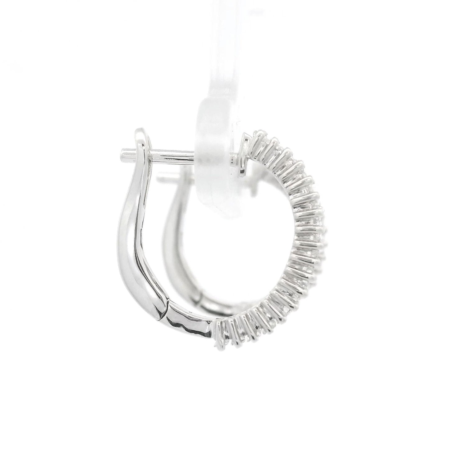 Baguette Diamond Hoops - Forever Rox
