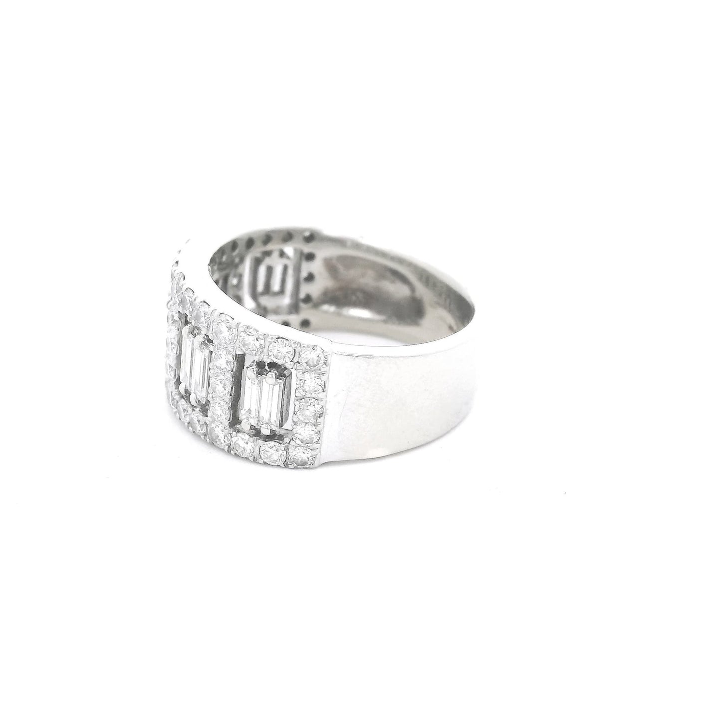 Baguette & Round Cut Diamond Ring - Forever Rox