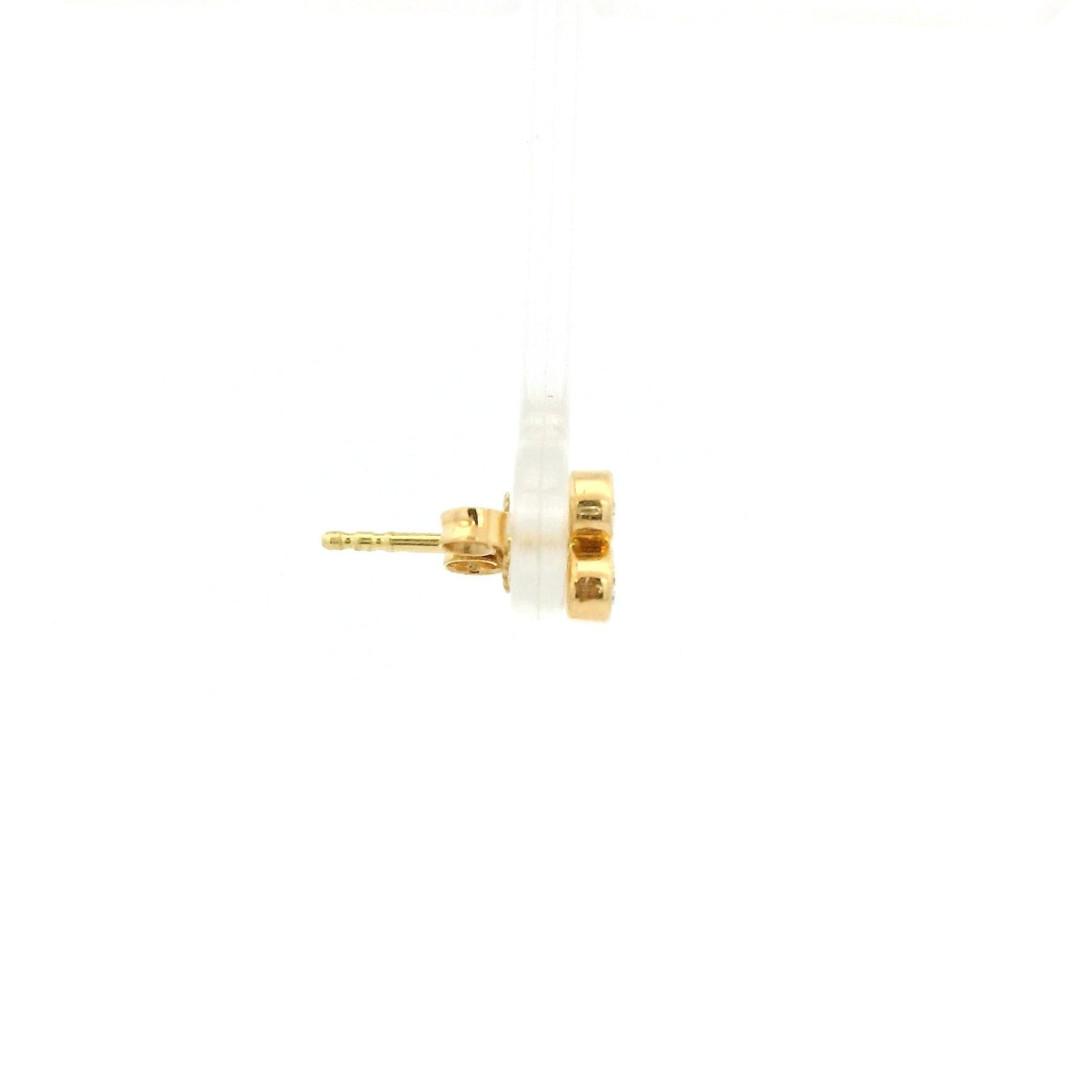 Bezel Set 2 Pear Cut Diamond Studs - Forever Rox Fine Jewelry