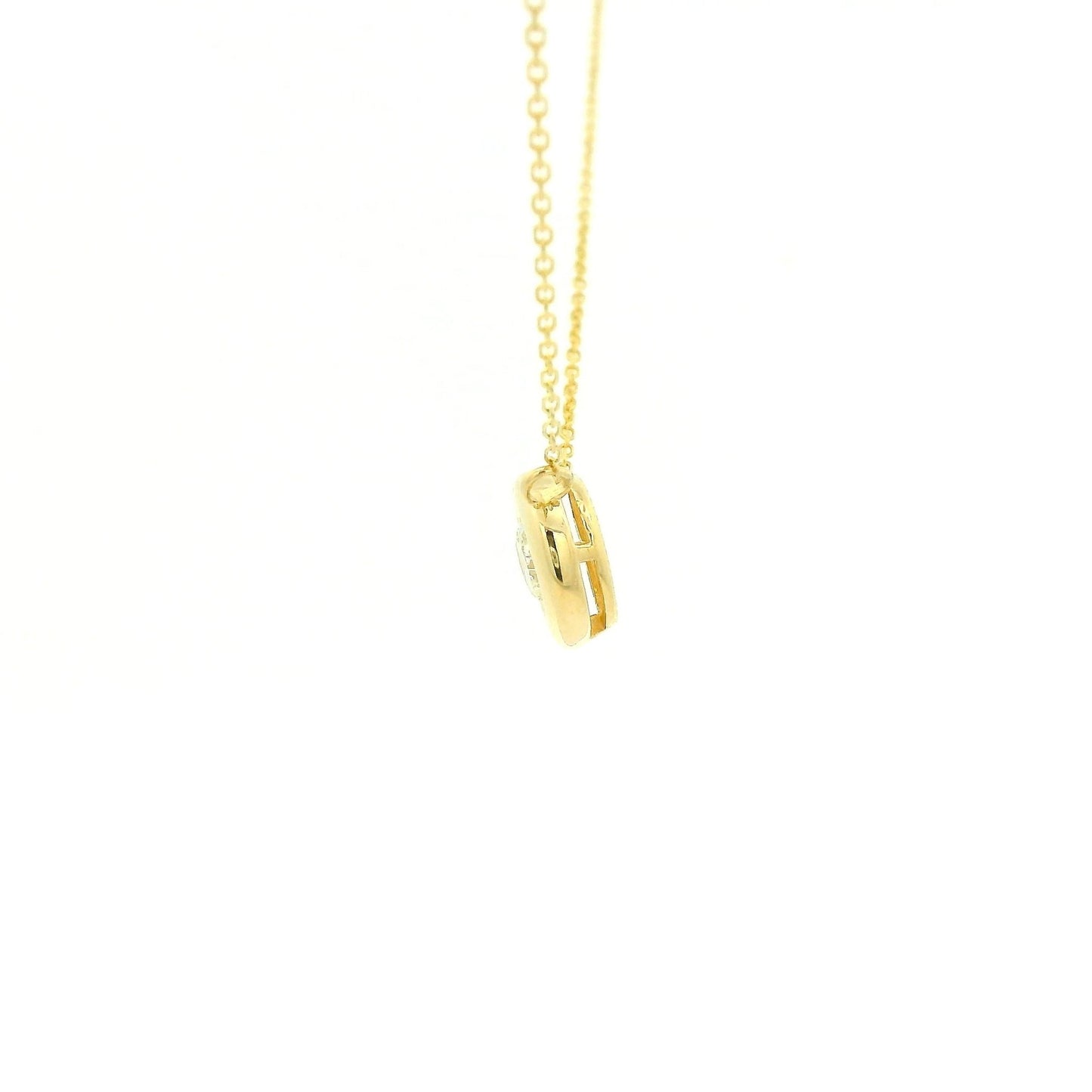 Bezel Set .40ct Round Cut Diamond Pendant - Forever Rox Fine Jewelry
