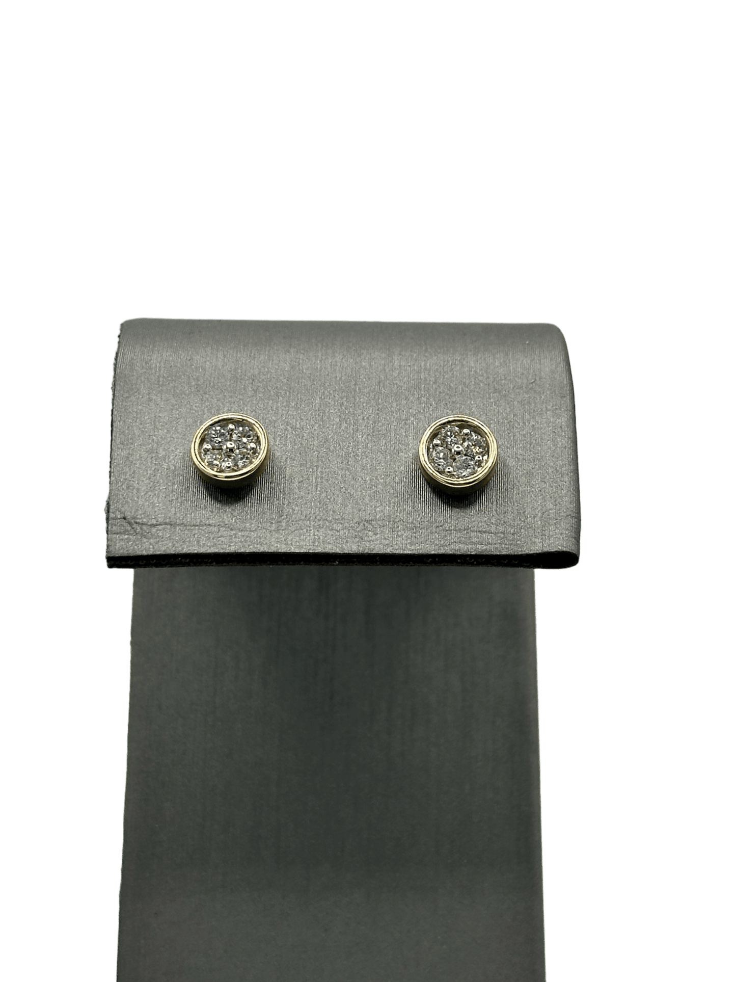 Bezel Set Cluster Diamond Studs - Forever Rox