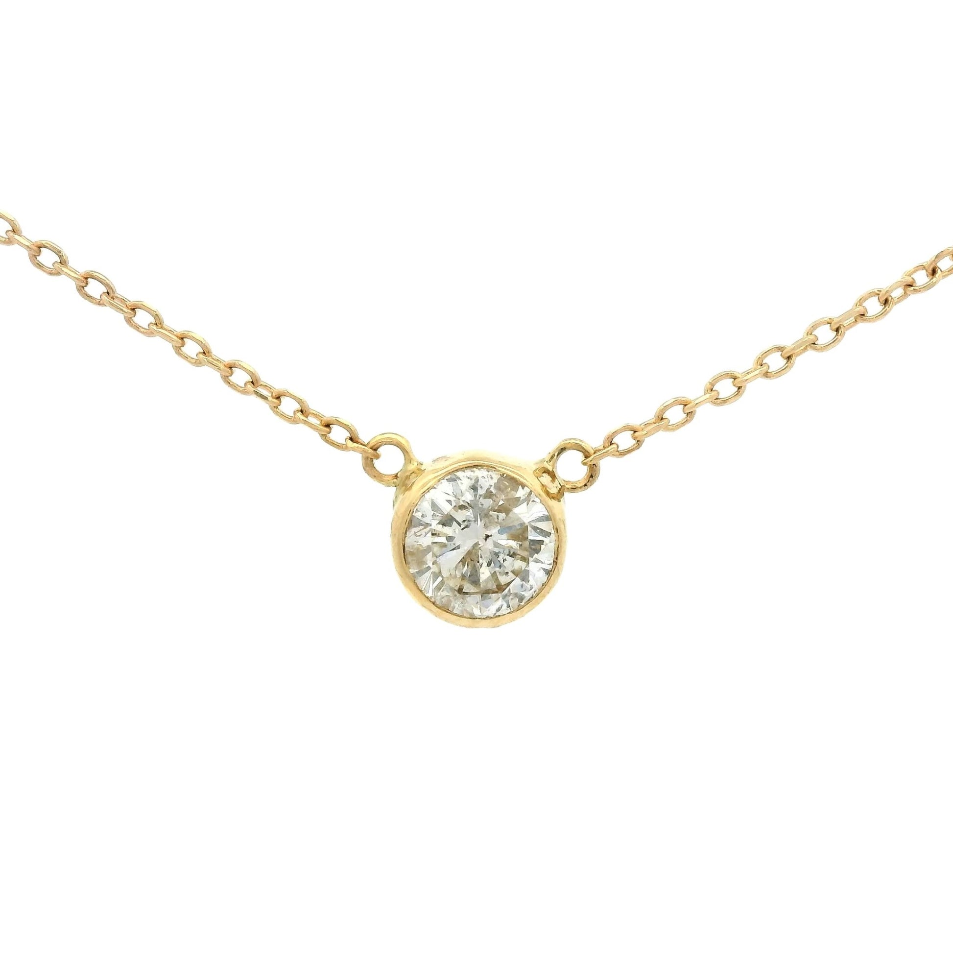 Bezel Set Diamond Pendant - Forever Rox
